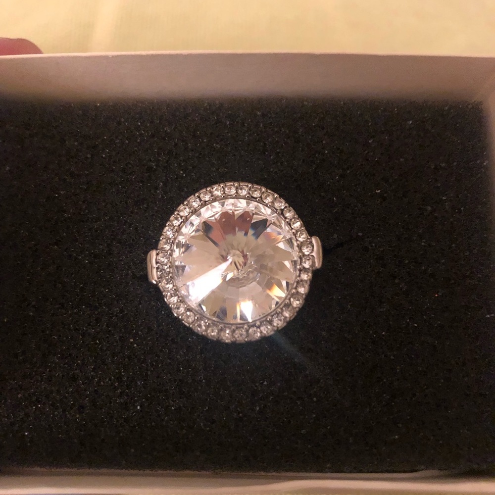 Lia Sophia Large Crystal Ring